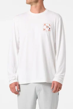 Hawaii Layout UPF Long Sleeve Standard Fit Tee