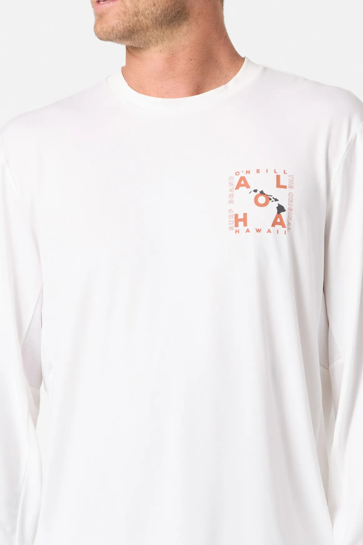 Hawaii Layout UPF Long Sleeve Standard Fit Tee