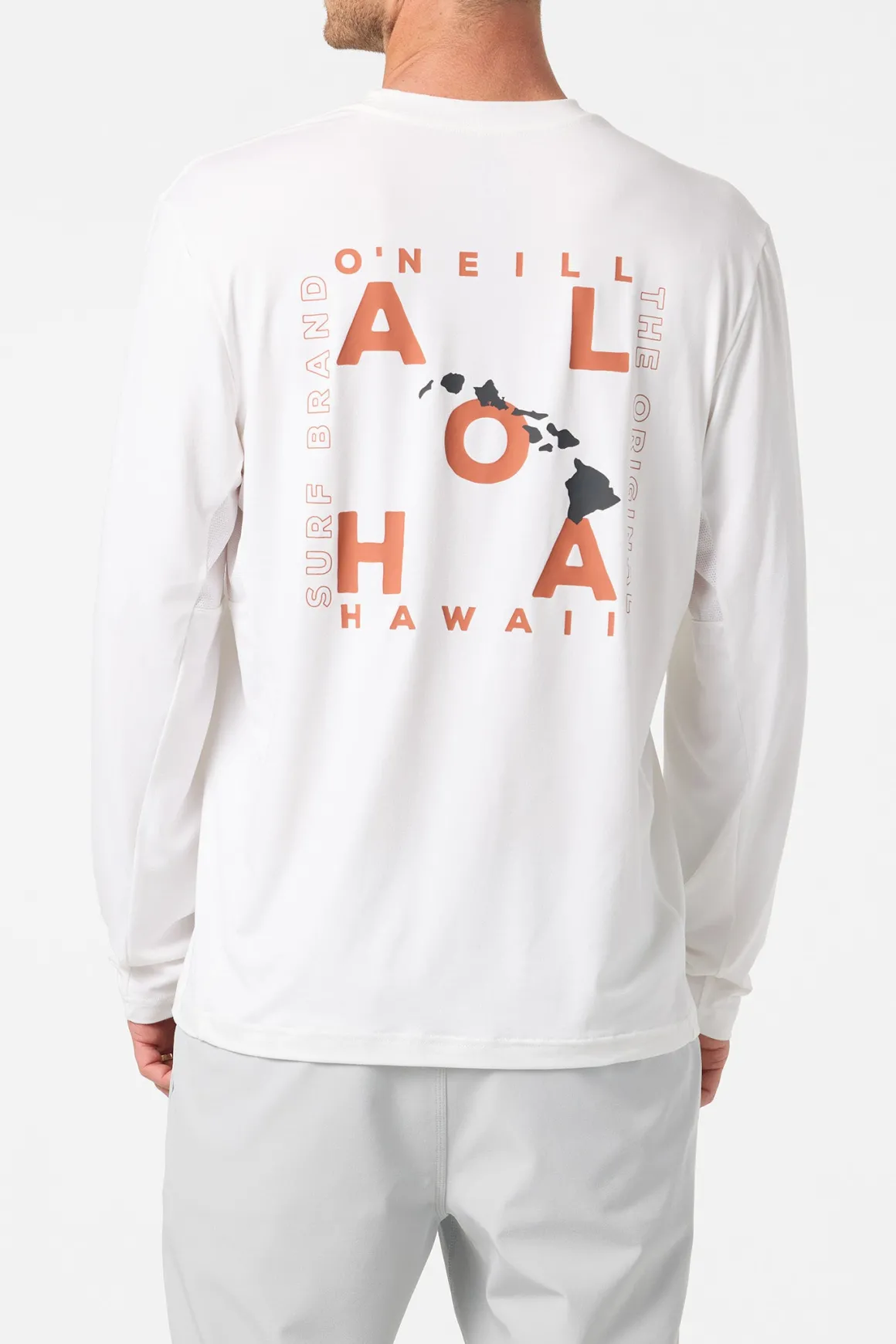 Hawaii Layout UPF Long Sleeve Standard Fit Tee