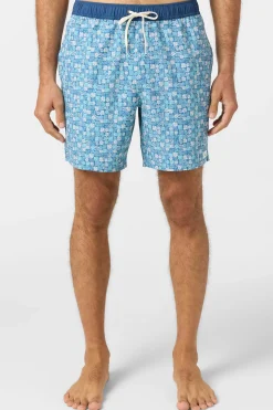 Hermosa Elastic Waist 17" Swim Trunks Trunks - Copen Blue | O'Neill