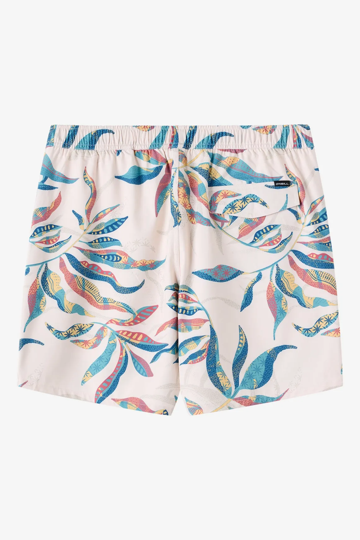 Hermosa Elastic Waist Lined 17" Swim Trunks Trunks - Cream 3 | O'Neill