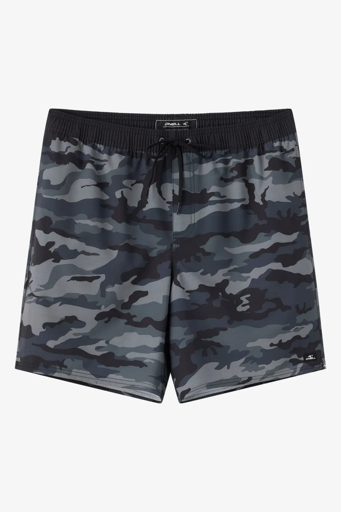 Hermosa Elastic Waist Lined 17" Swim Trunks Trunks - Black Camo | O'Neill