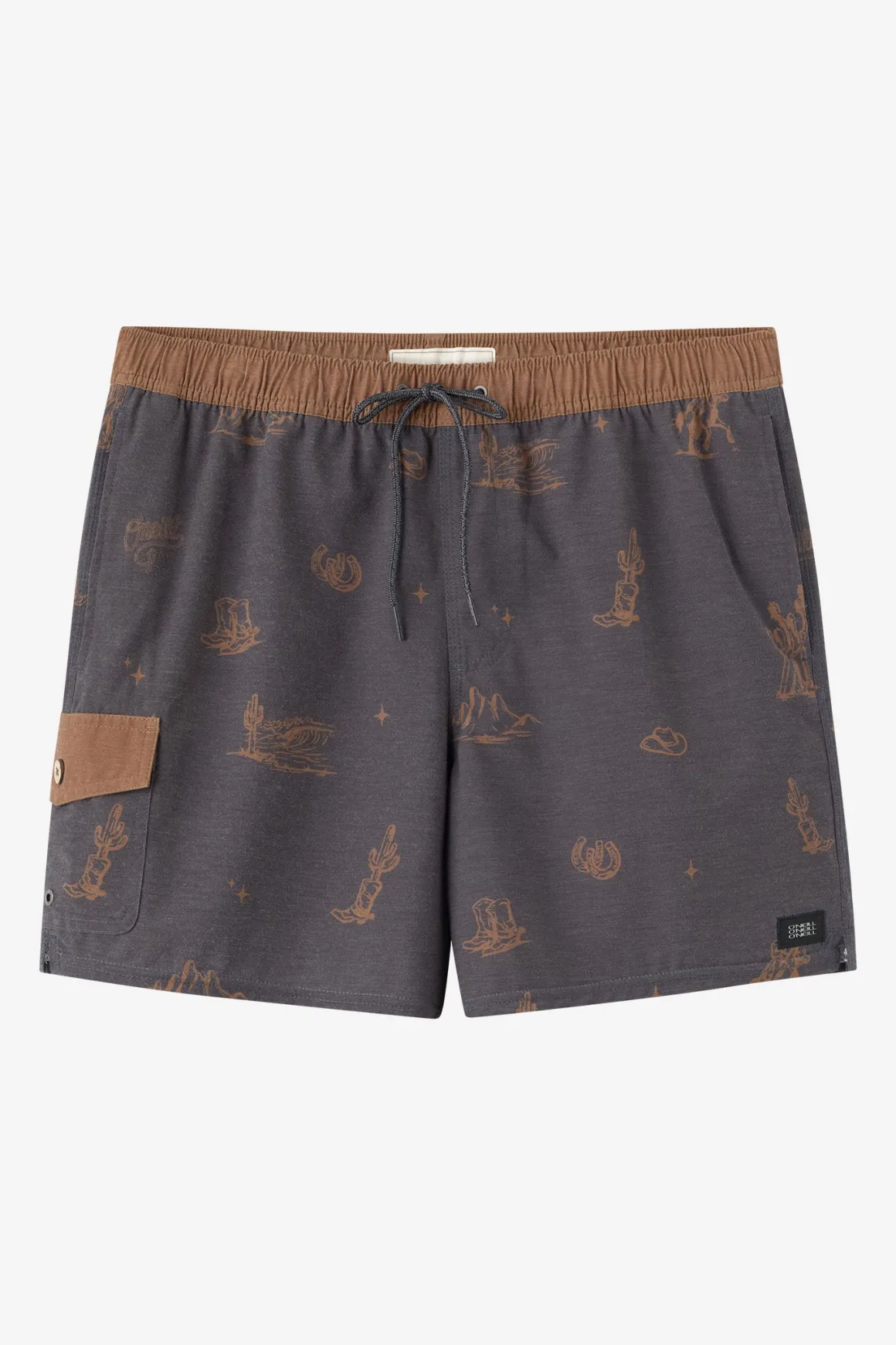 Hermosa Retro 17" Elastic Waist Swim Trunks Trunks - Phantom | O'Neill
