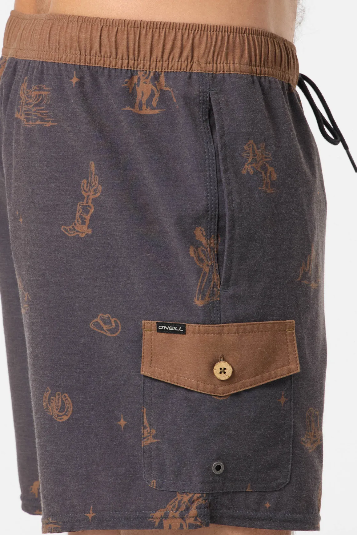 Hermosa Retro 17" Elastic Waist Swim Trunks Trunks - Phantom | O'Neill