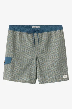 Hermosa Retro 17" Elastic Waist Swim Trunks Trunks - Seagrass | O'Neill
