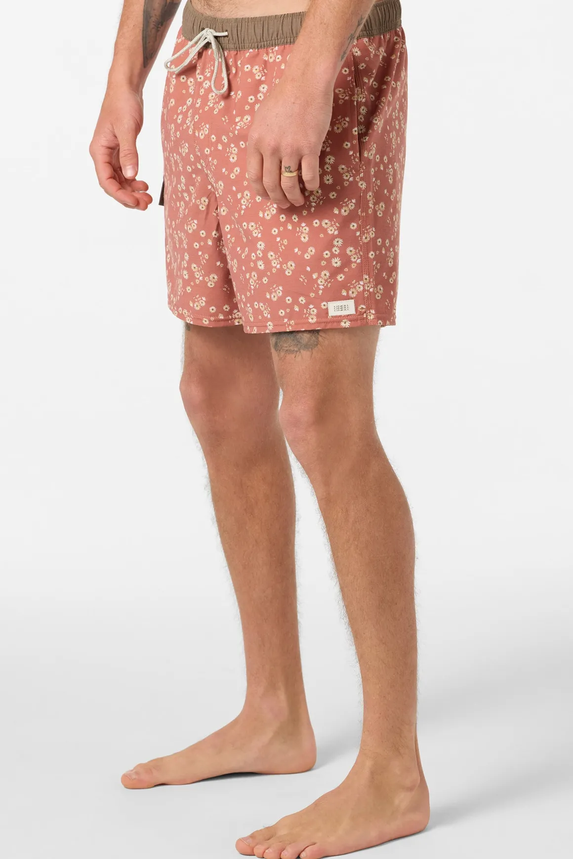 Hermosa Retro 17" Elastic Waist Swim Trunks Trunks - Chutney | O'Neill