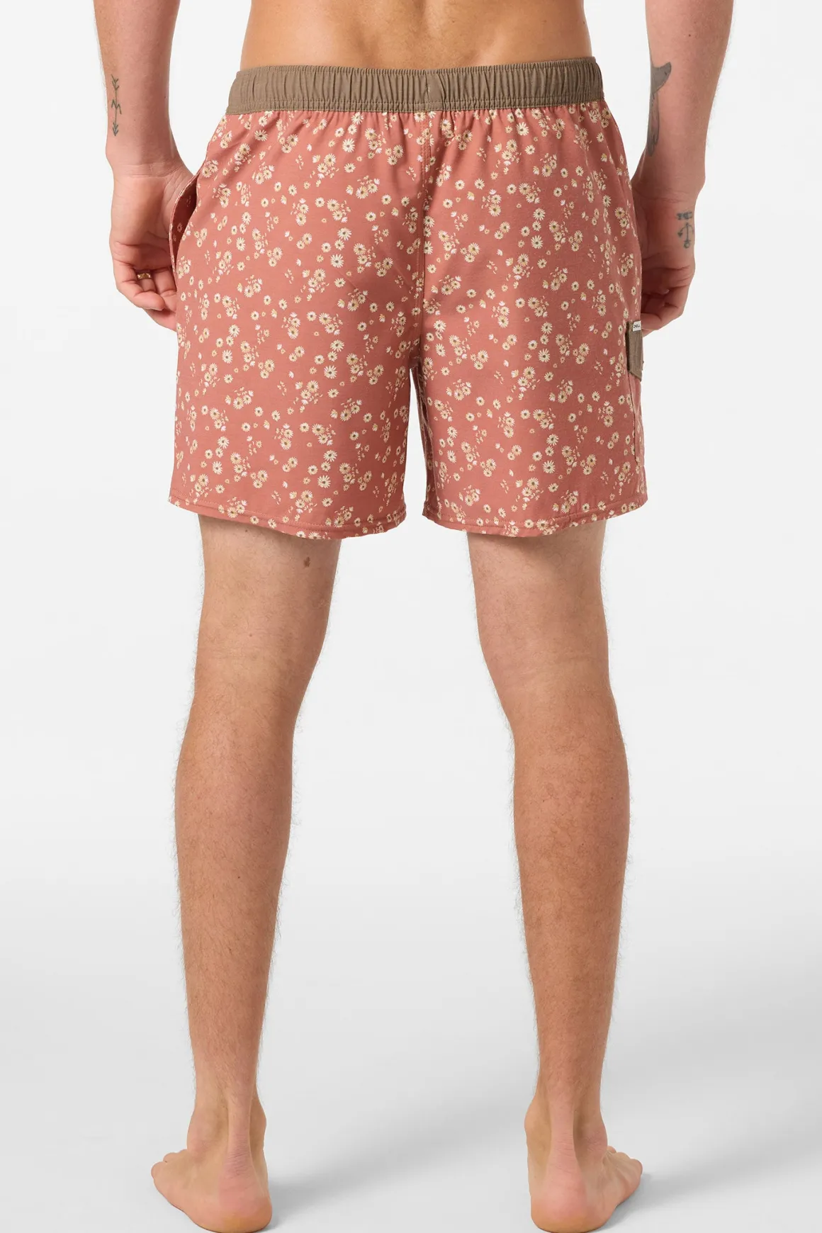 Hermosa Retro 17" Elastic Waist Swim Trunks Trunks - Chutney | O'Neill