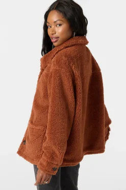 Huxlee Solid Jacket - Rustic Brown | O'Neill