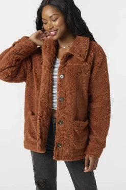 Huxlee Solid Jacket - Rustic Brown | O'Neill