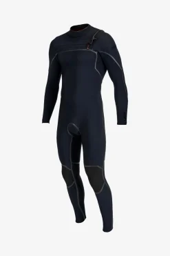 Hyperfreak Fire 3/2MM+ Chest Zip Full Wetsuit - Crbn/crbn | O'Neill