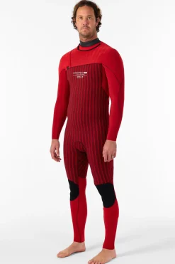 Hyperfreak Fire 3/2MM+ Chest Zip Full Wetsuit - Crbn/crbn | O'Neill