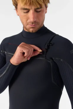 Hyperfreak Fire 3/2MM+ Chest Zip Full Wetsuit - Crbn/crbn | O'Neill
