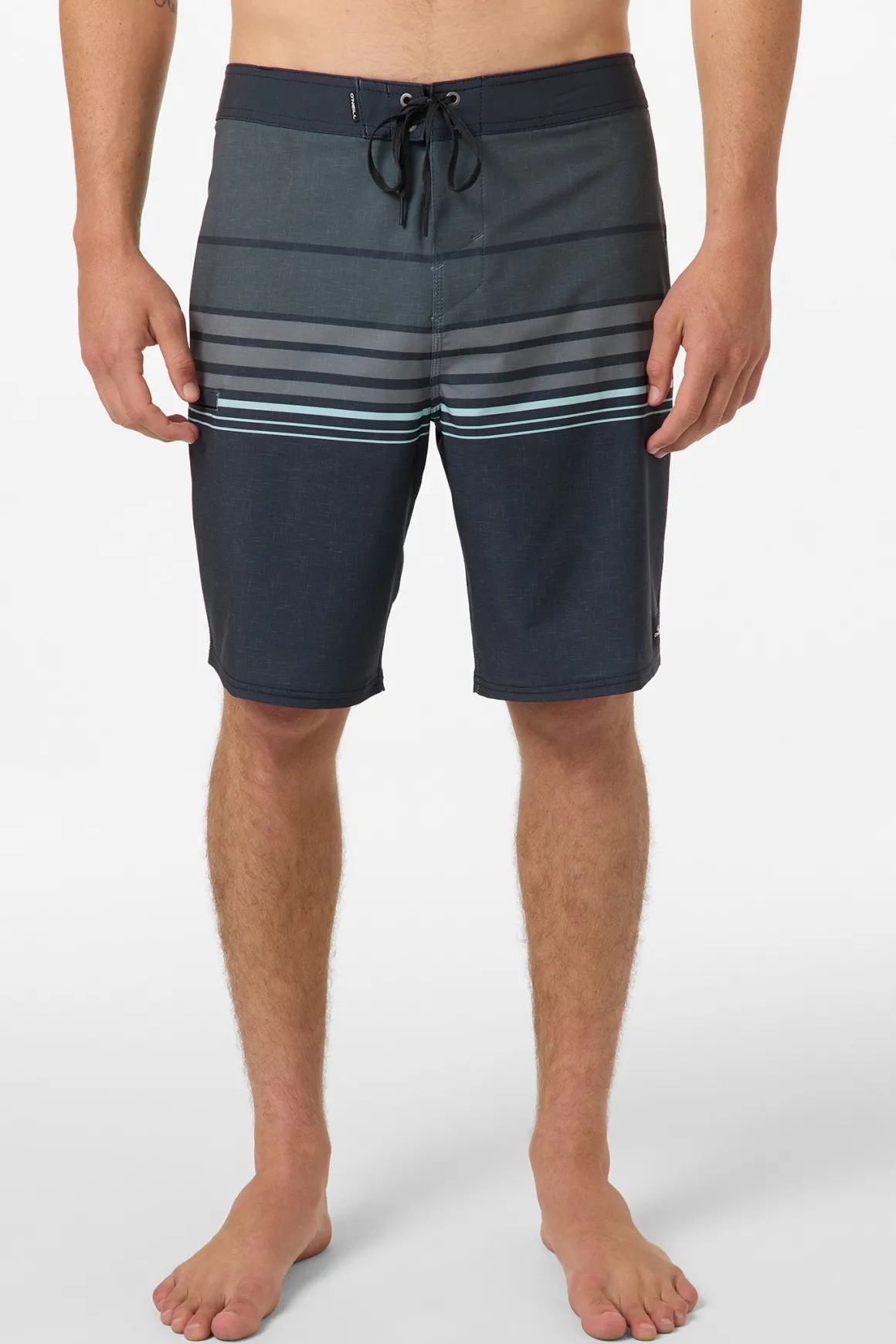 Hyperfreak Heat Stripe 20" Boardshorts - Phantom | O'Neill