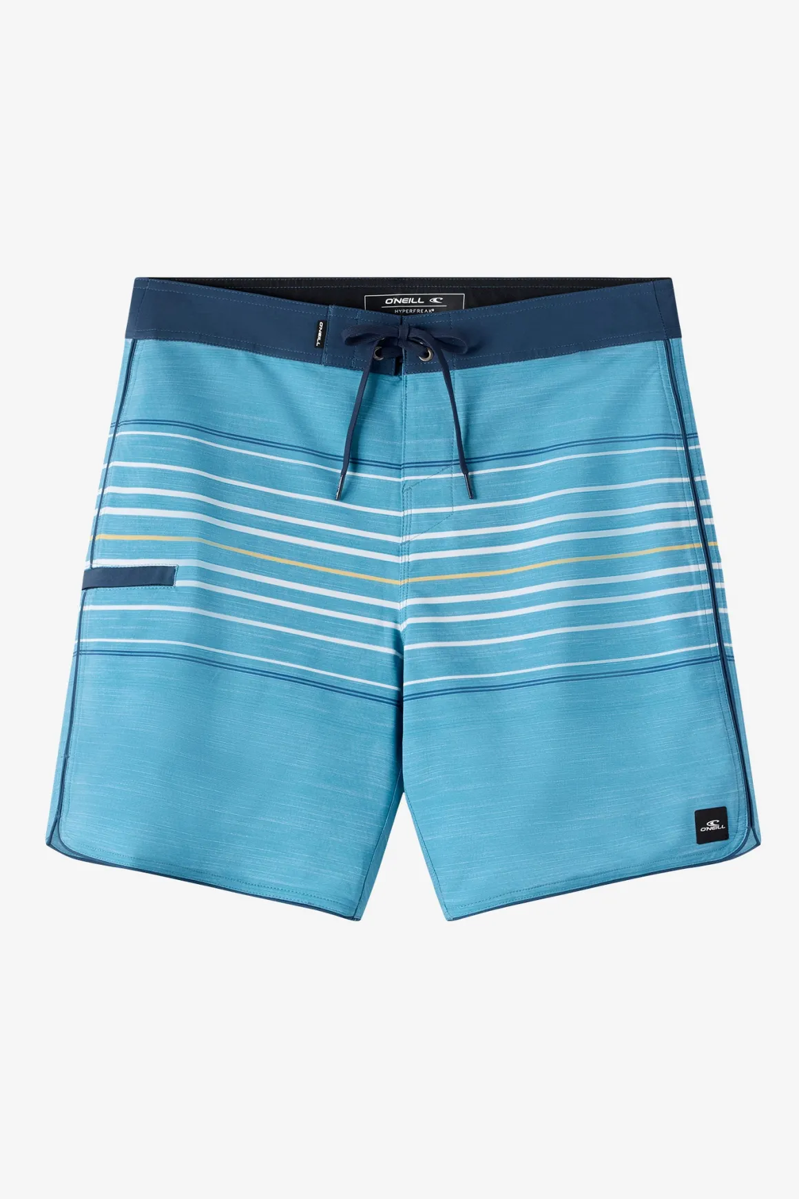 Hyperfreak Heat Stripe Scallop 18" Boardshorts - Stormy | O'Neill