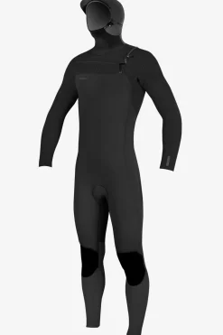 Hyperfreak 4/3+MM Chest Zip Full W/hood - Black/black | O'Neill