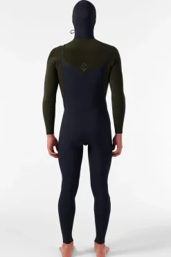 Hyperfreak 4/3+MM Chest Zip Full W/hood - Blk/ranger | O'Neill