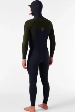 Hyperfreak 4/3+MM Chest Zip Full W/hood - Blk/ranger | O'Neill