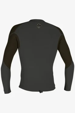 Hyperfreak 1.5MM Long Sleeve Top - Raven/arm | O'Neill