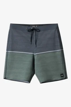 Hyperfreak Mysto Block Scallop 19" Boardshorts - Dark Olive | O'Neill