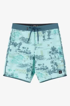 Hyperfreak Mysto Scallop 19" Boardshorts - Canal Blue | O'Neill