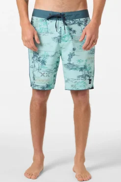 Hyperfreak Mysto Scallop 19" Boardshorts - Canal Blue | O'Neill
