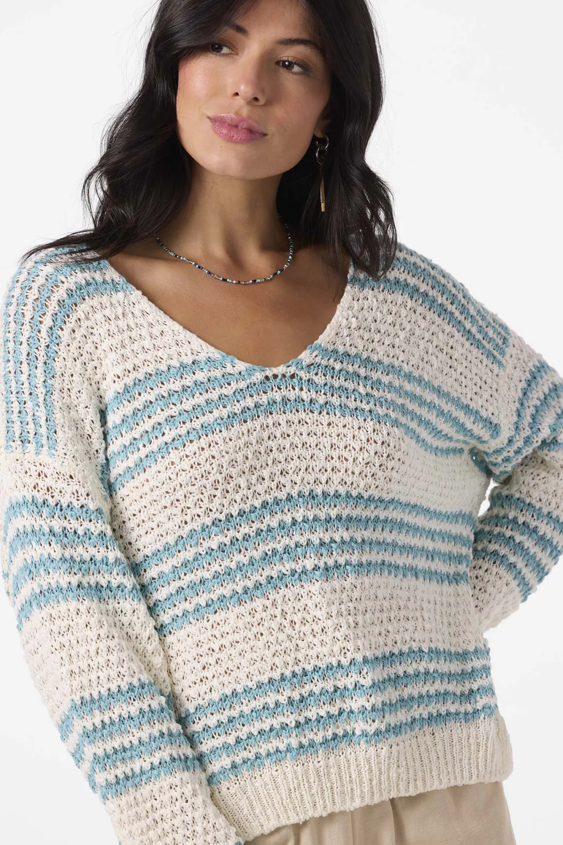 Iyla Long Sleeve Sweater - Nile Blue | O'Neill