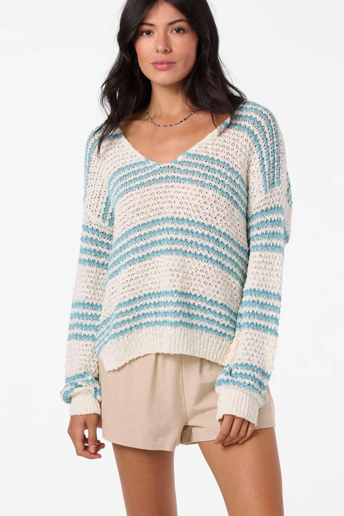 Iyla Long Sleeve Sweater - Nile Blue | O'Neill