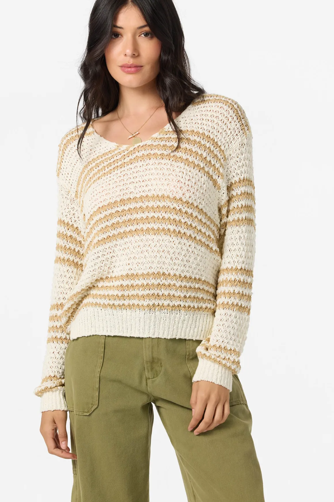 Iyla Long Sleeve Sweater - Warm Sand | O'Neill