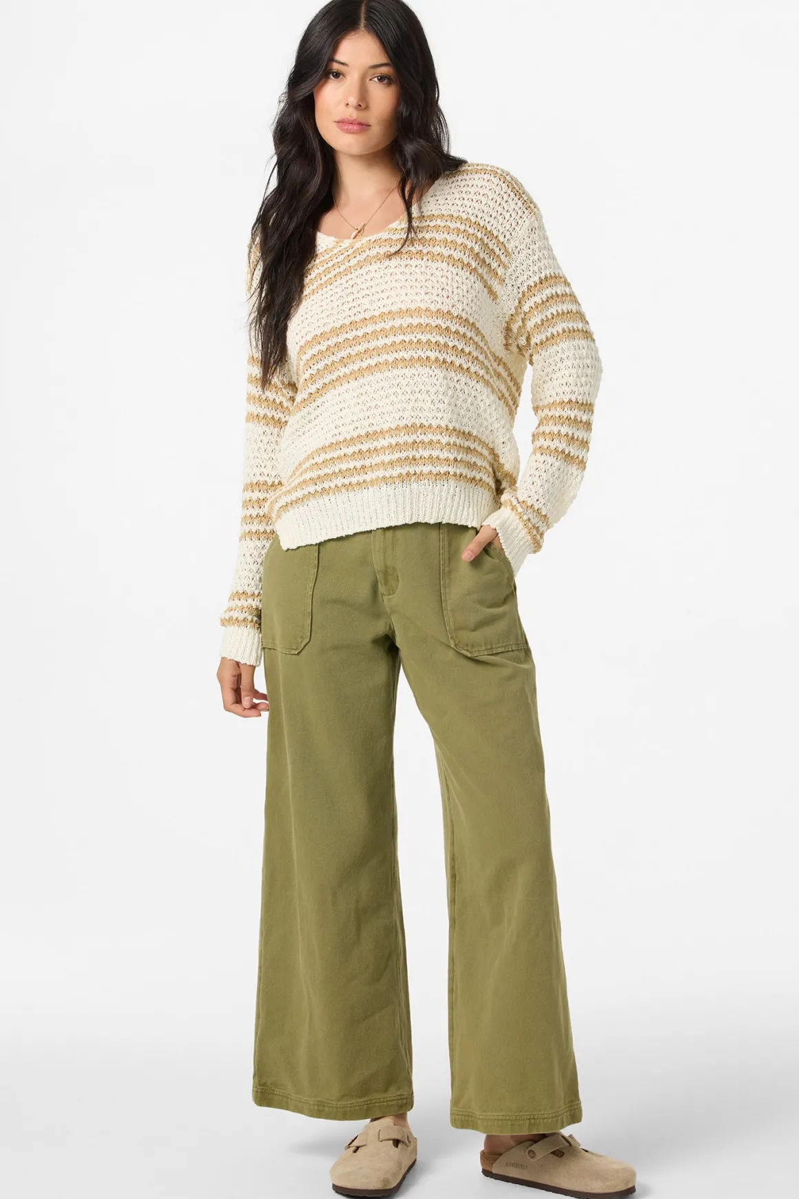 Iyla Long Sleeve Sweater - Warm Sand | O'Neill