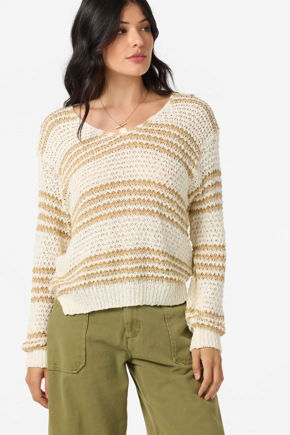 Iyla Long Sleeve Sweater - Warm Sand | O'Neill