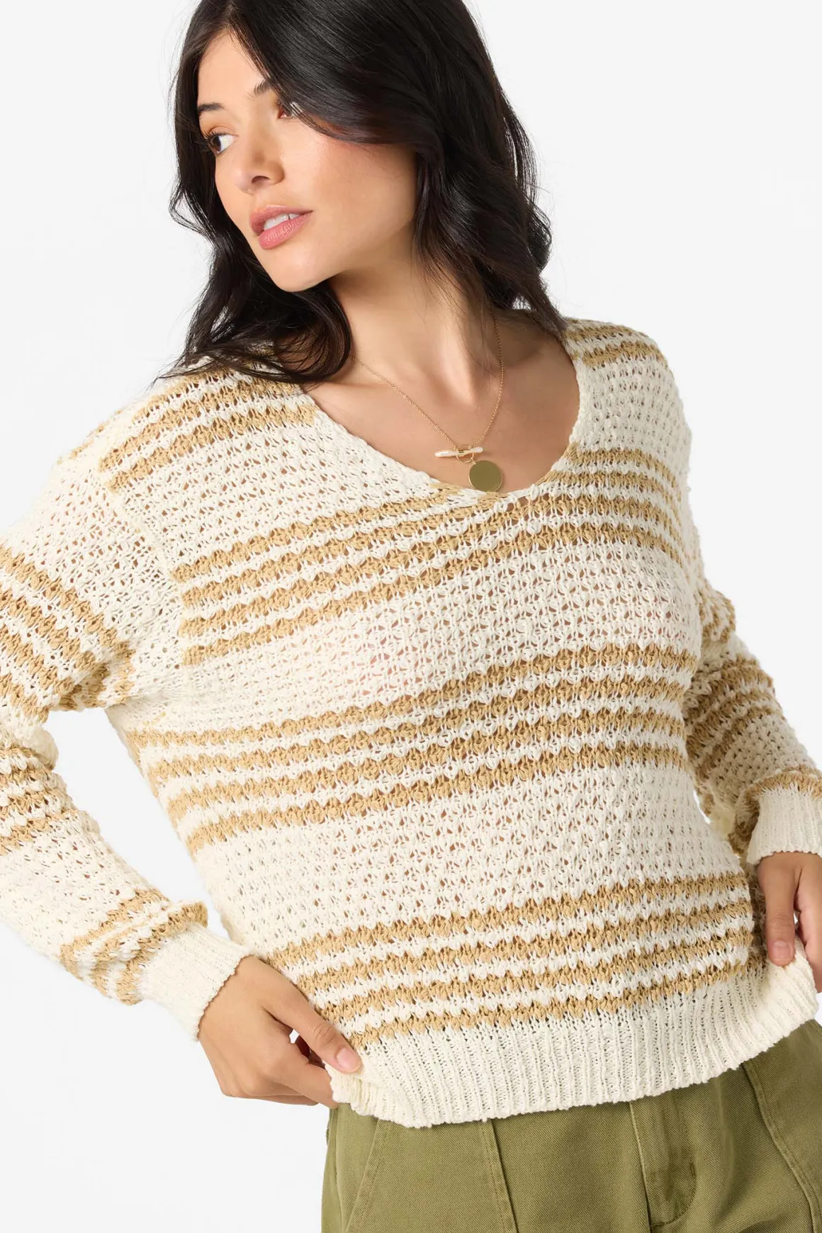 Iyla Long Sleeve Sweater - Warm Sand | O'Neill