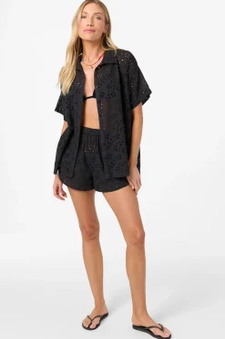 Jenna Cover-Up Top - Black | O'Neill