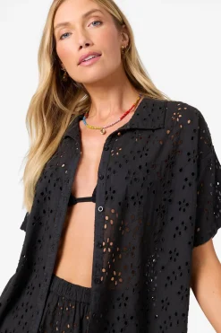 Jenna Cover-Up Top - Black | O'Neill