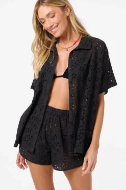 Jenna Cover-Up Top - Black | O'Neill
