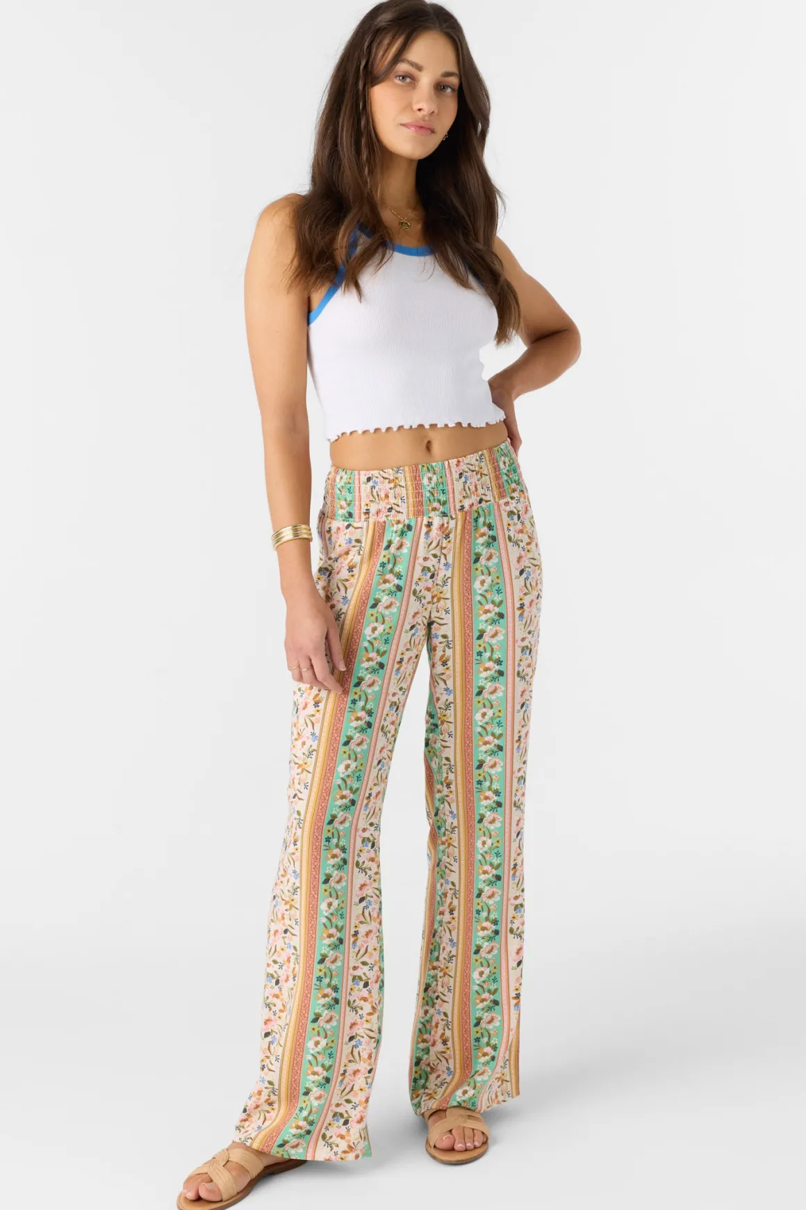 Jonie Cora Floral Pants - Tapioca | O'Neill