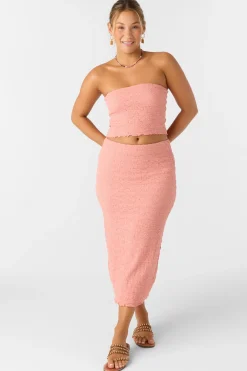Jordana Midi Skirts - Coral Haze | O'Neill