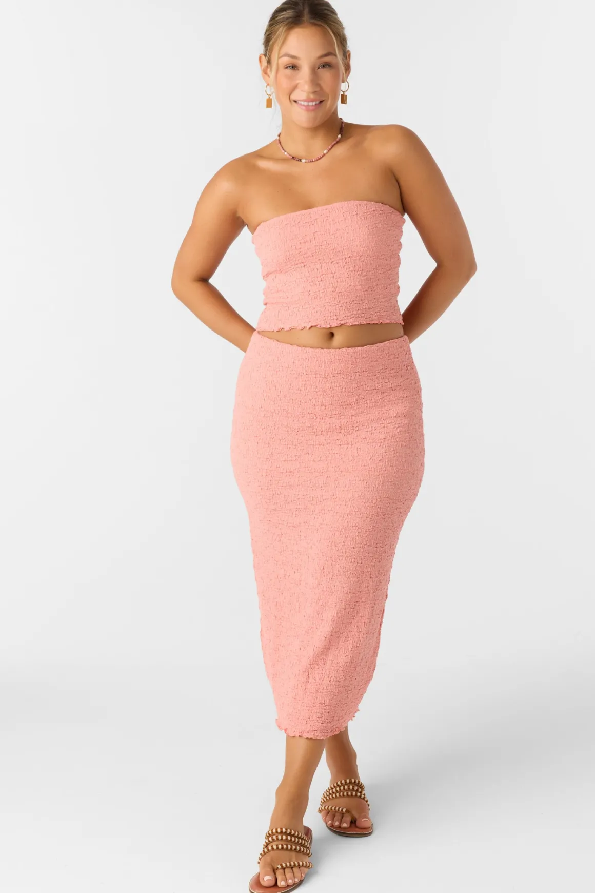 Jordana Midi Skirts - Coral Haze | O'Neill