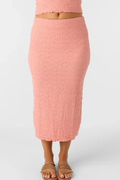 Jordana Midi Skirts - Coral Haze | O'Neill