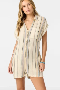 Kamilla Stripe Romper - Tapioca | O'Neill