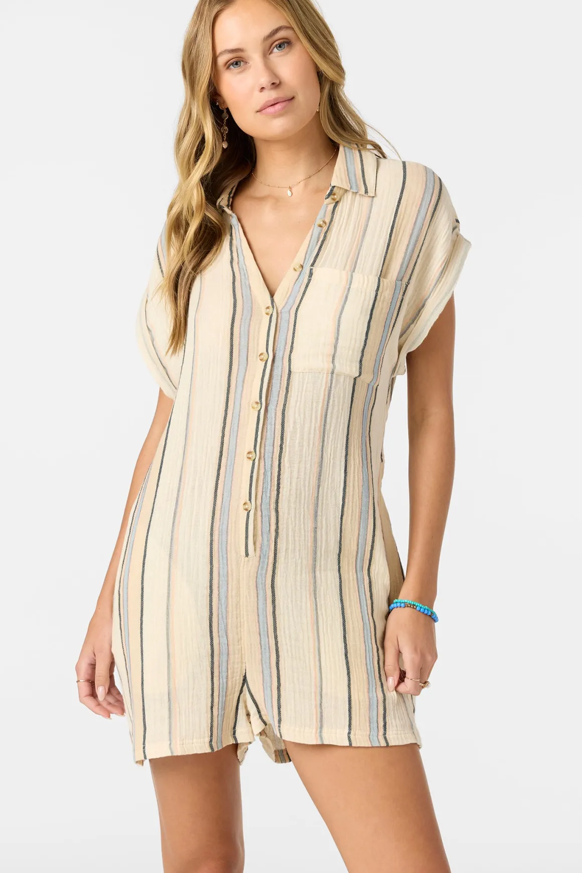 Kamilla Stripe Romper - Tapioca | O'Neill