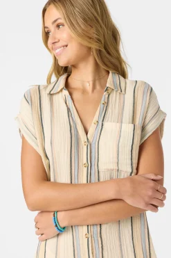 Kamilla Stripe Romper - Tapioca | O'Neill