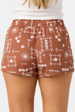 Keagan Abstract Beach Shorts - Rustic Brown | O'Neill