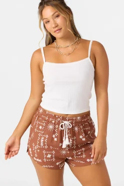 Keagan Abstract Beach Shorts - Rustic Brown | O'Neill