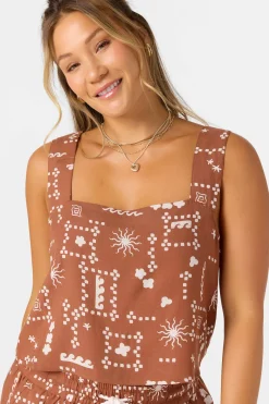 Keely Sleeveless Top - Rustic Brown | O'Neill