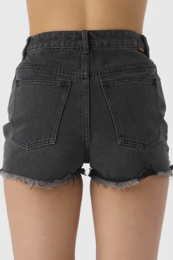 Lanisa Denim Shorts - Washed Black | O'Neill