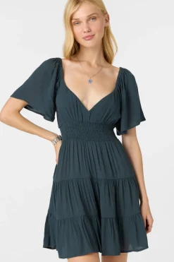 Layken Solid Short Dress - Slate | O'Neill