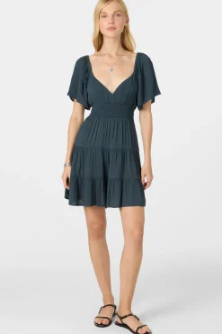 Layken Solid Short Dress - Slate | O'Neill