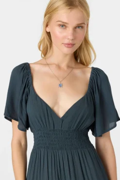 Layken Solid Short Dress - Slate | O'Neill