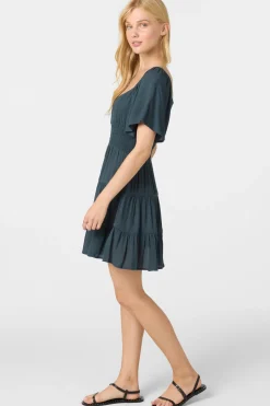Layken Solid Short Dress - Slate | O'Neill