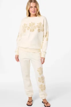 Lei Oversized Crew Crew Neck Fleece - Winter White | O'Neill
